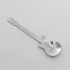 Cuchara de Guitarra Europea Transfronteriza Acero Inoxidable 304 Cuchara de Café Cuchara de Postre Restaurante Hogar Cuchara para Mezclar Cuchara Musical Creativa