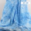 Tela lisa con estampado tie-dye, algodón puro, tradicional, hecha a mano, azul, estampada y teñida, para mantel, tapete de té, tela para ropa DIY