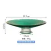 Prato de Fruta Carambola Sala de Estar Mesa de Centro High-end Luxo Leve Vidro Prato de Frutas Estilo Europeu Simples Moderno Novo Prato Alto