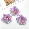 Accesorios Creativos de Letreros de Letras Acrílicas con Forma de Fruta, como Naranja y Brillantes, Lindos Colgantes para Bolsos, Accesorios para Llaves de Coche