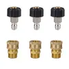 Venta caliente transfronteriza conector rápido para lavadora de alta presión de 3/8 de pulgada pistola de agua tubería de agua conversión de rosca M22 juego de conectores flexibles