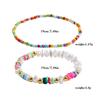 Estilo Vacacional de Playa Transfronterizo Europeo y Americano Colorido Dopamina Cuentas de Arroz Forma de Fruta Set de Pulseras de Perlas Pulsera Elástica