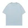 Playera de Manga Corta de Algodón Puro de 230 g para Hombre y Mujer, Mismo Estilo para Parejas, Camiseta Básica de Verano de Cuello Redondo Holgada Estilo Japonés para Fondo Q