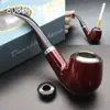 Olla de Hierro para Hombres, Tubo, Imitación Ébano, Hecho a Mano, Boquilla para Cigarrillos, Filtro, Set para Fumar, Fabricante, Venta al por Mayor de Juegos de Pipa