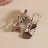 Elegantes Sandalias de Tacón Alto con Correa Única y Punta Cuadrada Estilo Coreano para Mujer, Nuevo Modelo Verano 2026, Sandalias Romanas de Tacón Grueso con Punta Abierta para Uso en Exteriores