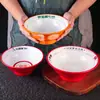 Tazón Comercial de Caracol de Melamina para Olla Caliente Picante, Ramen, Fideos de Chongqing, Fideos de Res, Fideos Cortados a Cuchillo, Tienda de Fideos