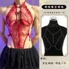 Lobe Lingerie Sexy Renda Transparente Estilo Cheongsam Uniforme Costas Abertas Abertura na Virilha Bodysuit Sem Tirar Venda por Atacado