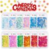 Cross-border quente Natal acessórios unhas brilhantes glitter colorido contas maquiagem esmalte material cola creme atacado