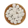 Atacado de fábrica decoração paisagismo cascalho branco base paisagismo aquário areia cascalho branco pavimentação com plantas verdes com seixos brancos