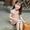 Cheongsam infantil para niña, vestido de estilo chino, nuevo verano, cheongsam para bebé