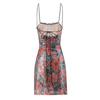 Vestido Nuevo Venta al por Mayor Mini Falda Slim con Tirantes Comercio Exterior Rosa Estilo Europeo y Americano Primavera Lentejuelas Color de la Imagen