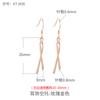 Aretes de Perlas de Plata Esterlina S925 Accesorios Estilo Japonés y Coreano DIY Aretes de Borla Material Gancho para la Oreja Aretes Soporte Vacío