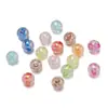 8/10/12mm Contas Acrílicas com Coração Rachado Contas Soltas Contas Explosivas Contas para Artesanato DIY Contas Transparentes com Rachaduras de Gelo