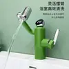 Nuevo grifo de lavabo de baño mecánico digital multicolor de dibujos animados lindos, para agua caliente y fría