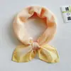 Pañuelo Cuadrado Pequeño Amarillo Brillante Reductor de Edad para Mujer de Algodón Transpirable Delgado Protector Solar Pañuelo para la Cabeza de Viaje Suave Pañuelo Mori