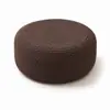 Almofada de Assento Redonda Trançada em Corda de Algodão Banquinho Preguiçoso para Sofá para Sala de Estar, Quarto, Janela de Canto, Sala de Chá, Tatami e Tapete de Meditação