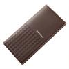 Nueva Cartera Larga Casual para Hombre Caliente Cartera Larga Estilo Coreano Cuadros Cartera Tejida Casual de Moda para Hombre