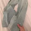 Jeans de Pierna Ancha con Perforaciones Calientes de Color Claro para Mujer Primavera y Otoño 2024 Tendencia Versátil Nuevo Diseño Cintura Alta Adelgazantes Pantalones de Pierna Recta