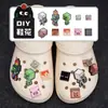 Acessórios para Sapato Clog Modelo Novo Transfronteiriço Minecraft DIY Flor de Sapato 3D Destacável Decoração de Fivela de Sapato