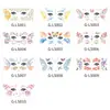 Pegatina Facial de Mariposa con Purpurina Impermeable al Sudor para Niños Color Flor Alas Brillantes Fiesta Tatuaje Temporal Desechable