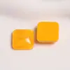 Versão coreana de acessórios de patch de resina semitransparente quadrado geométrico simples brincos DIY adorno de cabeça feminino material para capa de celular atacado