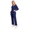 Envío Transfronterizo Hospital de Mascotas Camisa de Cirugía Dental de Manga Larga para Mujer Otoño/Invierno Uniforme de Cirugía Bucal Uniforme de Cirugía de Belleza