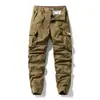 Calça Jogger de Trabalho Masculina de Verão Atacado Transfronteiriço, Multibolsos, Durável, Lavável, Modelagem Solta, Calça Longa Casual, Barra Afunilada, Masculino de Verão