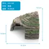 Plataforma de Bronzeamento para Tartaruga Decoração de Resina Artesanato para Aquário Rocha Artificial Esconderijo para Pet Ornamento Plataforma de Bronzeamento para Tartaruga