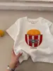 Camiseta 100% Algodão Infantil Masculina Manga Curta 2026 Verão Novo Estilo Desenho Animado Infantil Top Respirável Bebê Fofo Camiseta Básica