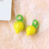 Simulación de comida y juego de estilo INS, cuentas de vidrio de frutas, pendientes colgantes, tocado, pulsera, material, accesorios al por mayor