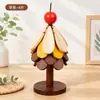 Tapete Isolante Térmico para Mesa Madeira Maciça Árvore de Natal Criativa Tapete Isolante Térmico Jogo Americano para Mesa Desktop Anti-queimadura Porta-copos Doméstico Ornamento