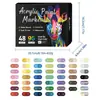 Marcadores Acrílicos de Doble Punta Amazon para Estudiantes, Marcadores de Pintura Coloridos Impermeables para Cerámica Graffiti DIY, En Stock
