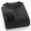 [Lana de oveja] Sudadera de cuello redondo engrosado con cuello alto para otoño e invierno, camiseta de manga larga para hombre, parte superior cálida casual fácil de combinar