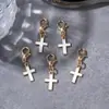 Tendência Europeia e Americana de Comércio Exterior Fivela de Sapato Personalizada para Botas Martin com Pingente de Cruz em Liga Metálica com Pingente de Óleo Combinação de Sapatos Tendência