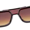 Óculos de Sol High-End Forma Côncava Simples Oval Marrom Moda Tendência Estilo de Rua Óculos de Sol 119 11971