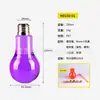 Botellas para Bebidas con Forma de Bombilla al por Mayor en Stock, Botellas para Té de Leche, Botellas de Plástico Transparente, Botellas Creativas, Envases para Jugos, Botellas de Jugo, PET
