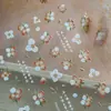 Yitu Estampa de Formiga Flor de Folha de Ouro Adesivos para Unhas Fofos Doces Estilo Chinês Flor Adesivos Decorativos Yt6431