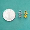 Plata de Ley S925 Colgante de Perla DIY Montura Vacía Colgante Flor Falda Tapa Colgante Collar Colgante Perla DIY Collar Montura Vacía