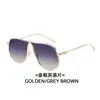 Gafas de Sol con Forma de Sapo para Mujer 2026 Nuevas Montura Grande Gafas de Sol Europeas y Americanas para Conducir Gafas de Sol Metálicas Retro con Forma Única