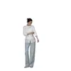 Camisa Blanca de Manga Larga con Adorno de Encaje, Diseño Verano 2026 para Mujer, Nuevo Top Blanco para Mujer, Venta al por Mayor y Distribución