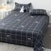 Sábana de una pieza invierno funda de edredón individual 1.5 metros dormitorio estudiantil estilo ins algodón lavado con agua pura funda de almohada individual juego de tres piezas