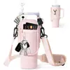 Tapa para Vaso de Hielo de 40 oz Material de Buceo Stanley Bolsa Tote para Botella de Agua Asa Stanley Tapa para Vaso de Letra Aislada Montada en Coche