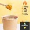 Lingrong Papel Kraft Cor Pura 300ml Copos de Papel Ecológicos Descartáveis Higiênicos 20 Peças Restaurante Ocidental Festa Familiar Universal