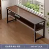 Mesa longa retangular dupla simples mesa de aluguel estreita mesa de computador quarto de estudante mesa de escrita contra parede mesa