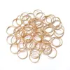 Accesorios para joyería DIY llavero de doble anillo, llavero de anillo plano, llavero, accesorios para llavero, llavero, anillo