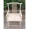 Silla de madera maciza en bruto blanca Silla circular de Nanmu silla antigua de Gran Tutor ensamblaje de espiga y mortaja suelta silla de respaldo silla sombrero de oficial silla de comedor