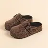 Zapatos Birkenstock para Mujer con Estampado de Leopardo 2026 Nuevos Zuecos Casuales Slip-On para Primavera y Verano Calzado Versátil de Moda para Mujer