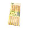 Palillos de bambú para el hogar, palillos carbonizados para hoteles, sin pintura ni cera, 5 pares de palillos de bambú de 24 cm, palillos de alta gama para hoteles.