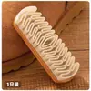 Cepillo para Zapatos de Gamuza, Cepillo para Zapatos Birkenstock de Gamuza, Cepillo de Limpieza para Gamuza con Borrador, Cepillo de Piel de Ciervo para Pulir Zapatos con Cerdas Suaves