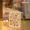 Bolsas de Papel Kraft Grueso Portátiles para Hornear Postres y Empaquetar Pasteles y Panes de Varios Tamaños